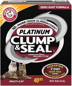 ARM and HAMMER Clump and Seal Platinum Cat Litter