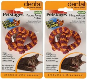 Petstages (2 Pack) Catnip Plaque Away Pretzel